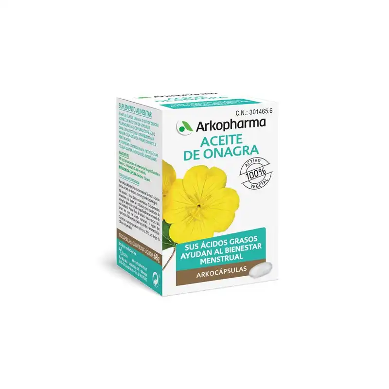 Arkocápsulas aceite de onagra 100 cápsulas - Arkopharma - Comparador de precios