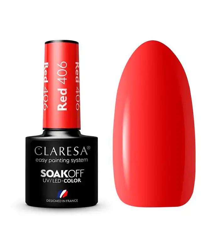 Claresa - Esmalte semipermanente Soak off - 406: Red - Claresa - Comparador de precios