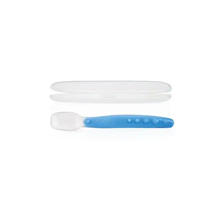 Cuchara de Silicona con Estuche Higiénico 3M+ - Nuby - Comparador de precios