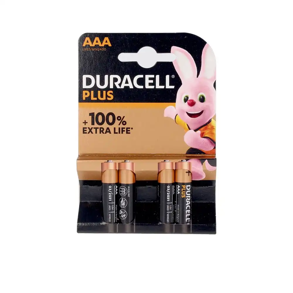 Duracell Plus Power LR03 pilas pack x 4 u - Duracell - Comparador de precios