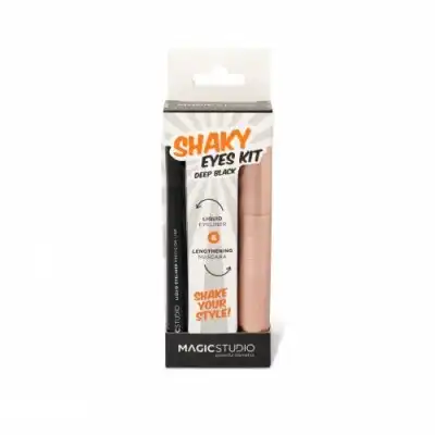 Magic Studio Kit Shaky Liquid Eyeliner &Volume Máscara, 4 ml - Magic Studio - Comparador de precios