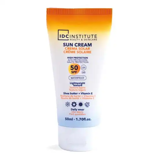 Sun Cream Spf 50 Waterproof 50 ml Crema Solar Facial - IDC INSTITUTE - Comparador de precios