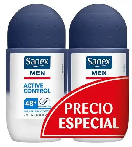 Sanex Men Desodorante Roll-On Active 50 ml Duplo - Sanex - Comparador de precios