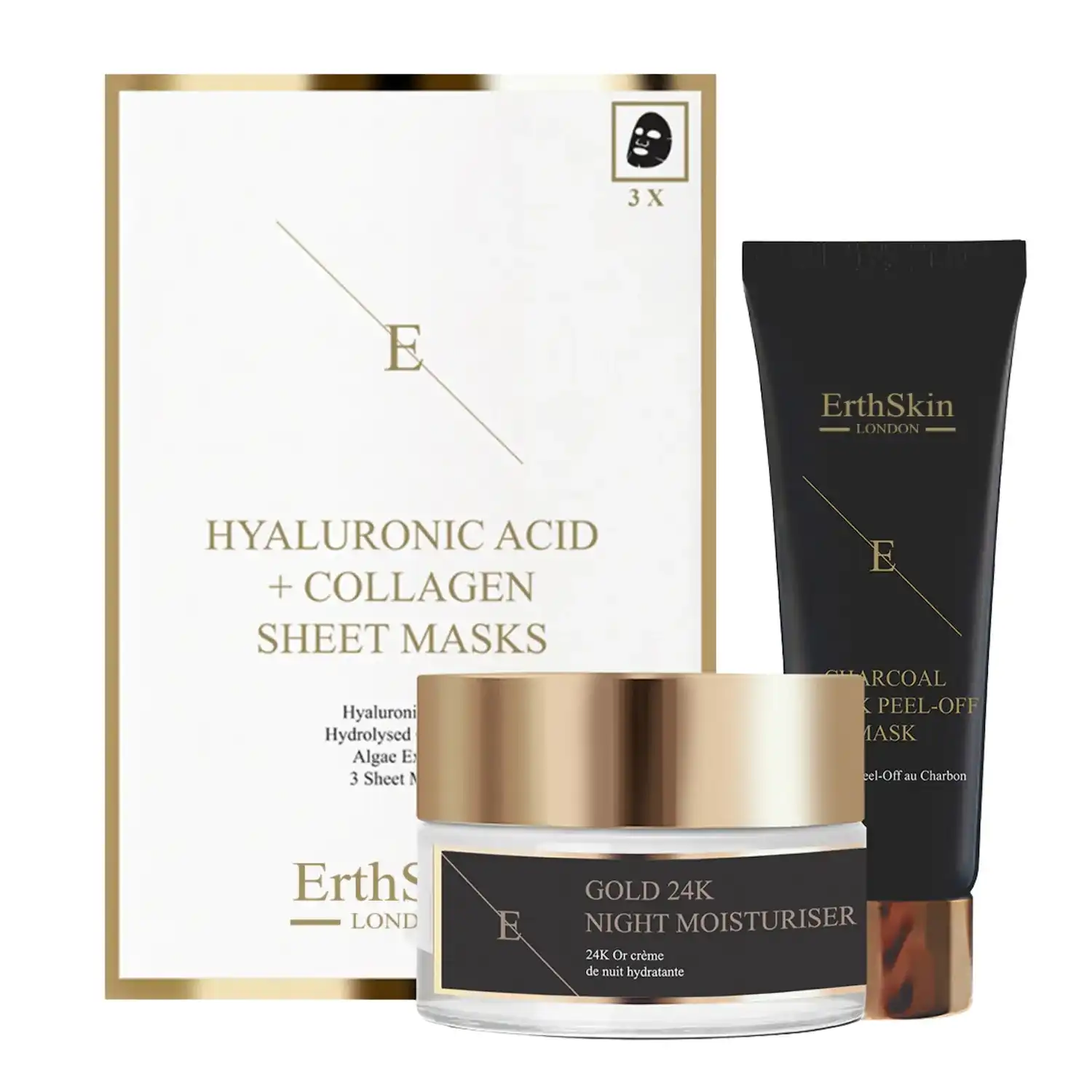 Set de desintoxicación e hidratación Gold Set de tratamiento facial - ErthSkin London - Comparador de precios