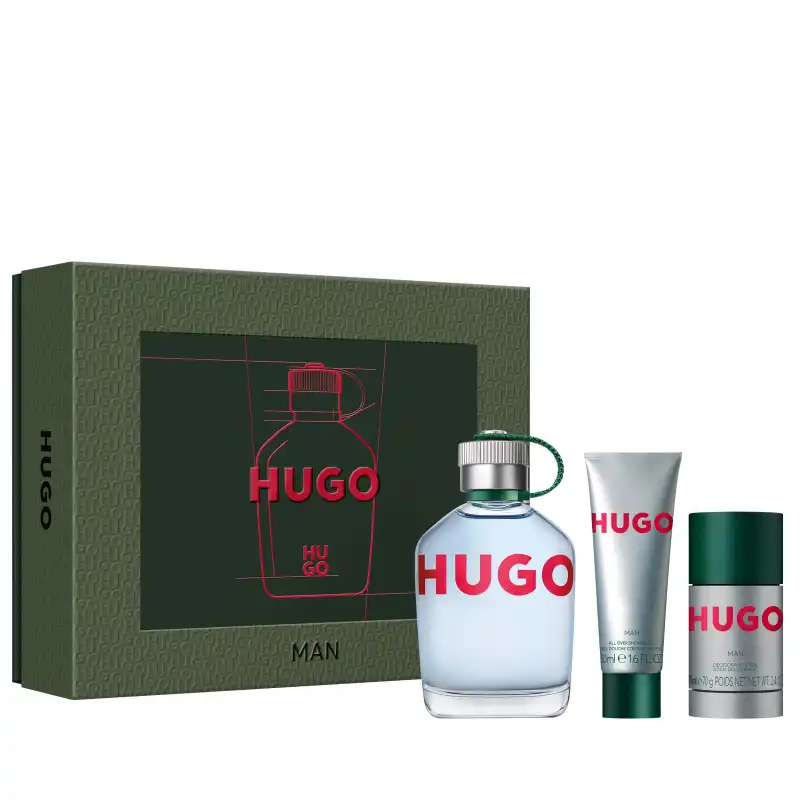 Set Hugo Man Eau De Toilette 125 Ml + Desodorante En Barra + Gel De Ducha - Hugo Boss - Comparador de precios