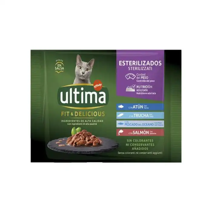 Ultima Comida Húmeda para Gatos Esterilizados 85 gr - Affinity - Comparador de precios