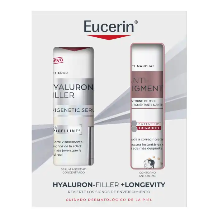 ¡21% DTO! Pack Hyaluron Filler Epigenetics Serum + Contorno 15 ml - Eucerin - Comparador de precios