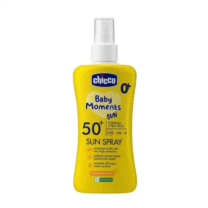 Baby Moments Sun Spray Solar SPF 50+ 150 ml - Chicco - Comparador de precios