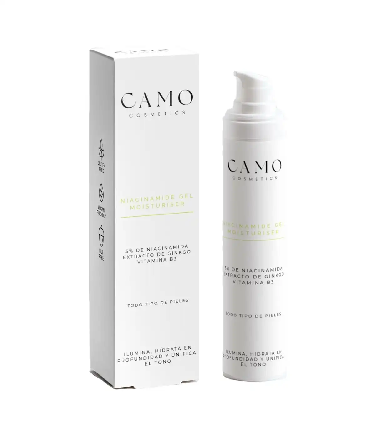 Camo Cosmetics - Gel facial hidratante, iluminador y unificador del tono - Camo Cosmetics - Comparador de precios