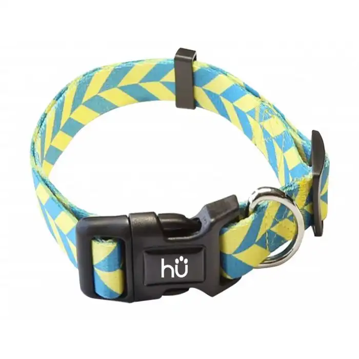Collar Stripes Amarillo y Azul - Hu - Comparador de precios