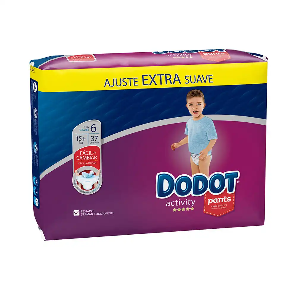 Dodot Pants Activity T-6 pañal-braguita 15 - + kg 37 u - Dodot - Comparador de precios