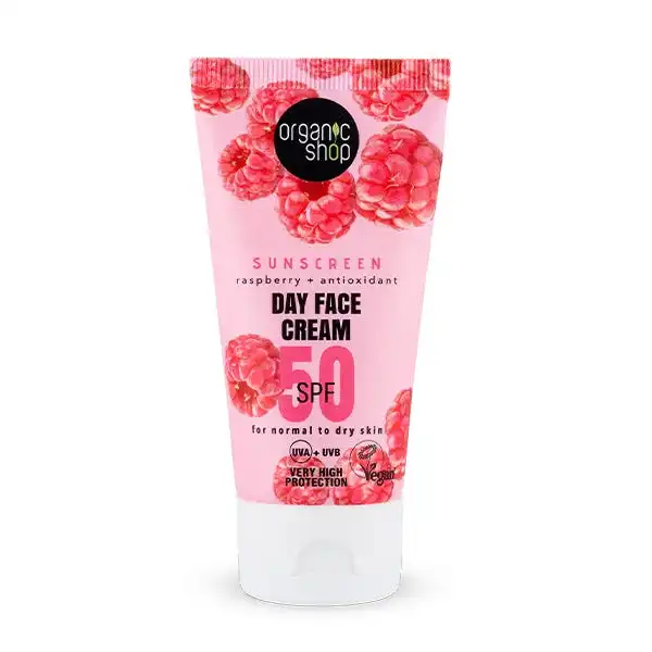 Sunscreen Day Face Cream Normal Dry Skin Spf50 - Organic Shop - Comparador de precios