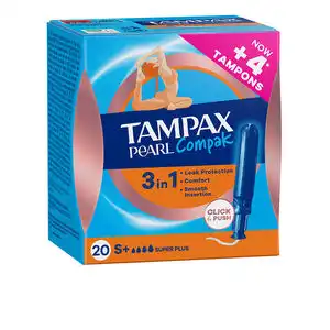 TAMPAX PEARL COMPAK tampón super plus Tampones - Tampax - Comparador de precios
