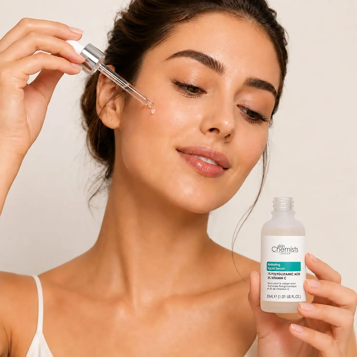 1% de Ácido Poliglutámico y 3% de Vitamina C Suero hidratante 30 ml - skinChemists - Comparador de precios