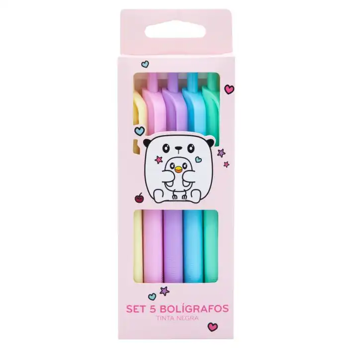 ¡34% DTO! Set de 5 Bolígrafos Tinta Negra 42.77 gr - Mostropi - Comparador de precios