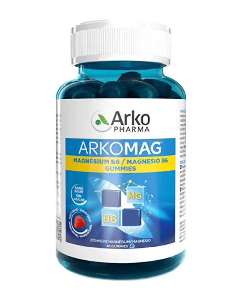 Arkopharma - 45 Gummies Arkomag Magnesio B6 Sabor Fresa Arkopharma. - Arkopharma - Comparador de precios