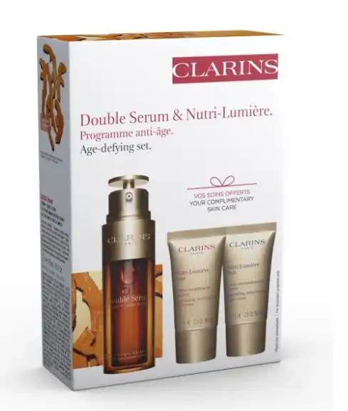 Clarins Double Serum + Nutri Lumière Estuche 50 ml - Clarins - Comparador de precios