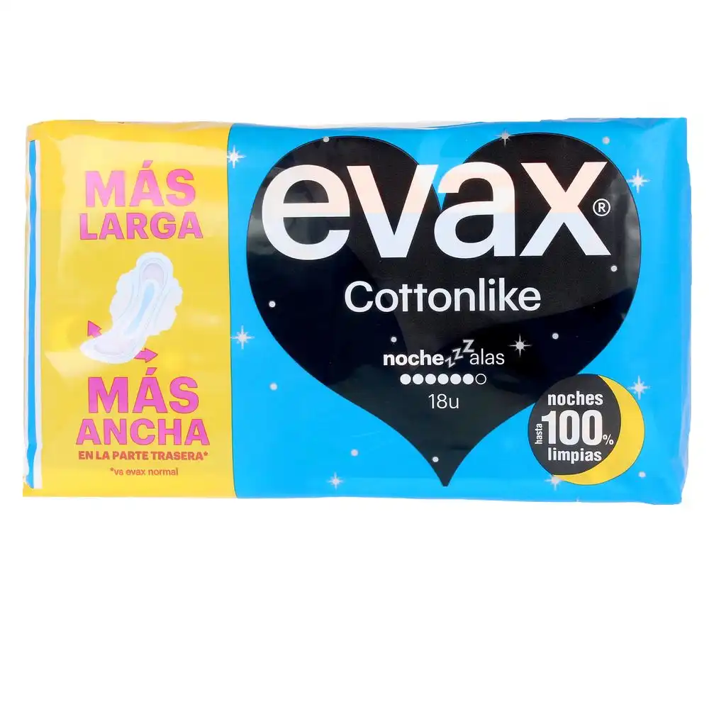 Cottonlike compresas noche alas 18 u - EVAX - Comparador de precios