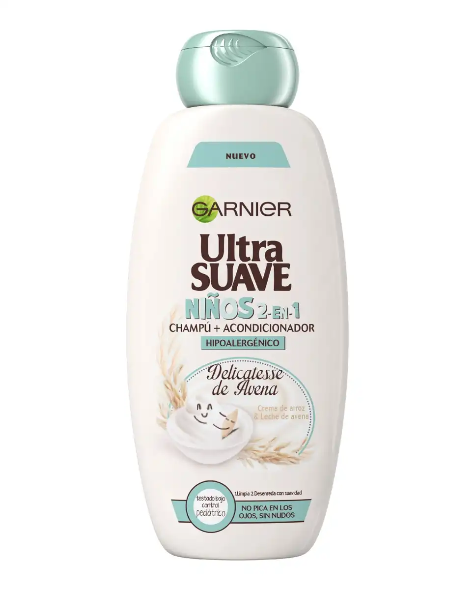 Garnier - Champú + Acondicionador Niños 2 En 1 Hipoalergénico Ultra Suave Delicatesse De Avena - Garnier - Comparador de precios