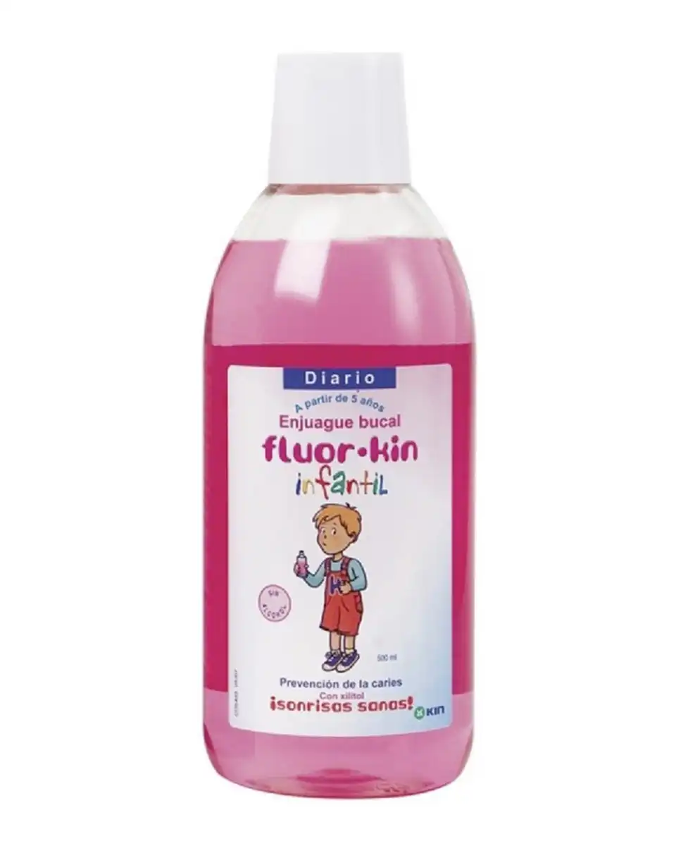 Kin - Enjuague Bucal Fresa Fluor Infantil - Kin - Comparador de precios