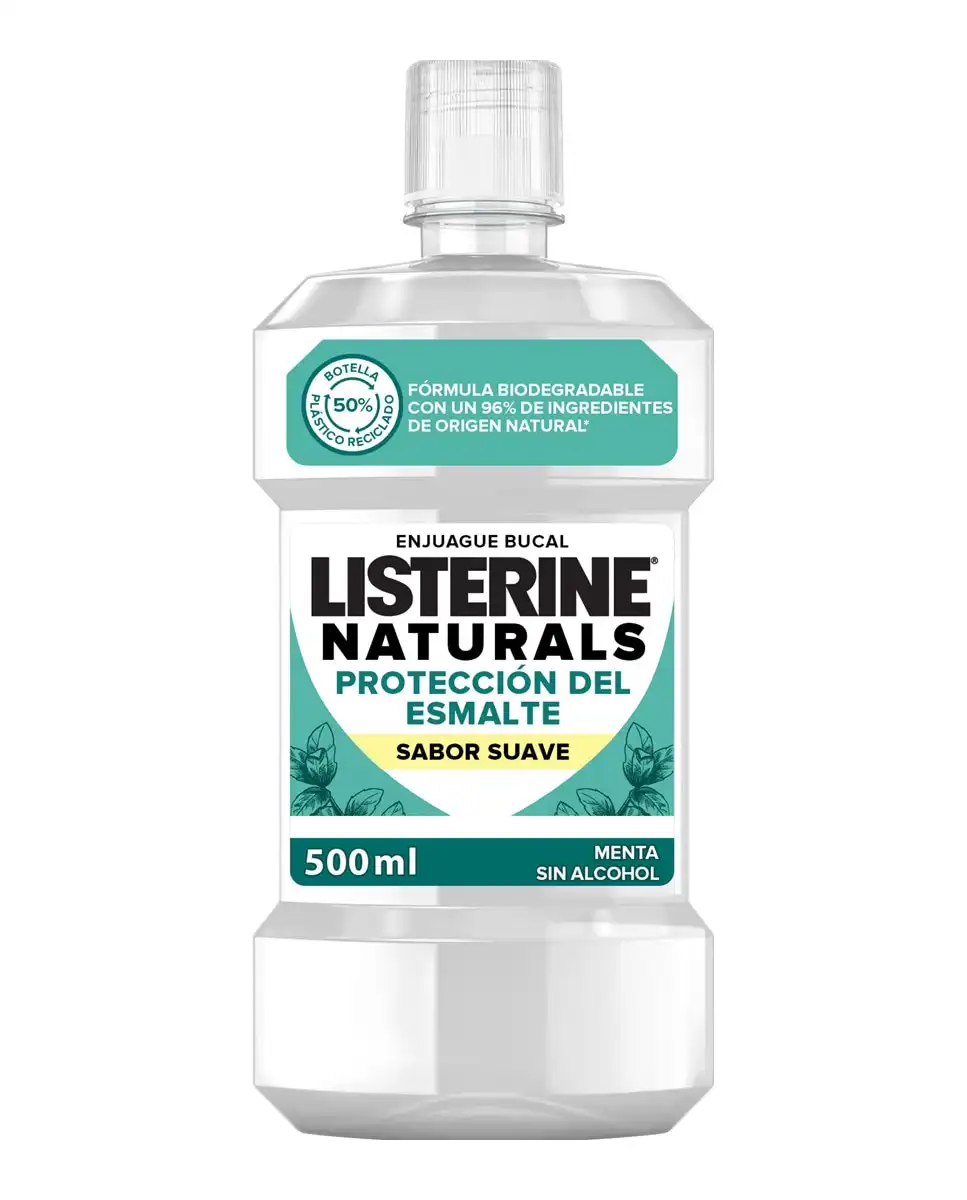 Listerine - Enjuague Bucal Naturals Protección Del Esmalte Sabor Suave Menta - Listerine - Comparador de precios