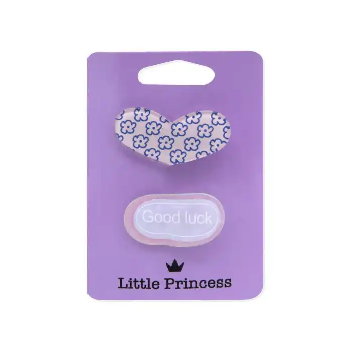 Little Princess Set 2 Clips Corazón y Good Luck - You Are The Princess - Comparador de precios