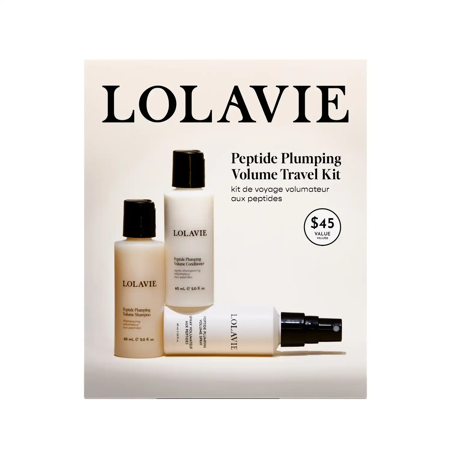 Peptide Plumping Volume Travel Kit Set de cuidado capilar 1 Pieza - Travel Size - Lolavie - Comparador de precios