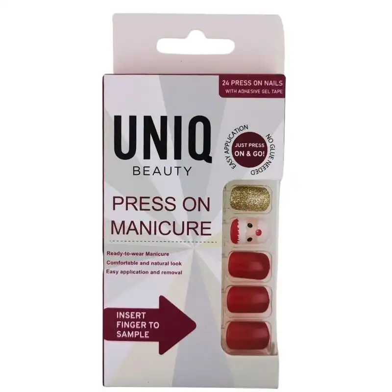 UNIQ - Haga Clic/presione En Las Uñas De Manicura Uñas postizas y diseños de uñas 24 pieces Navidad - UNIQ - Comparador de precios