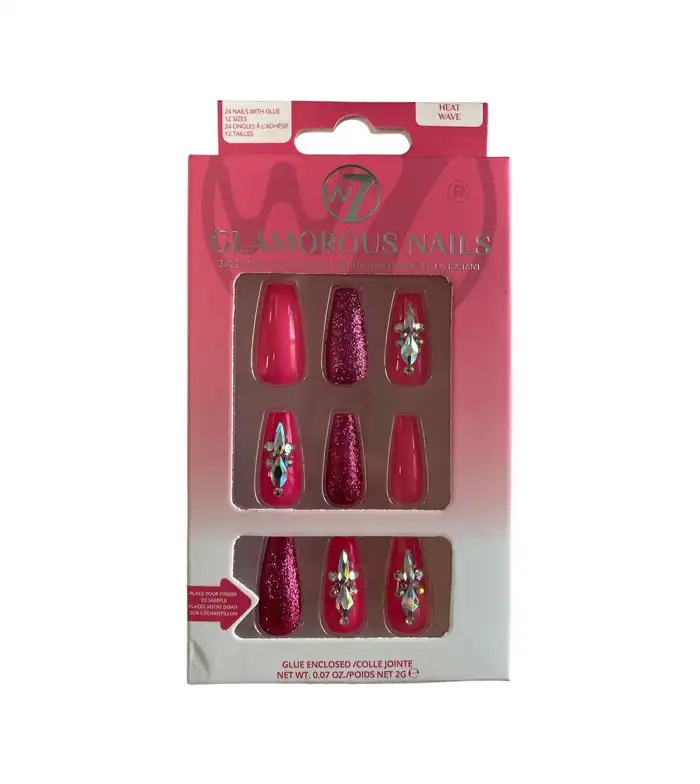 W7 - Uñas postizas Glamorous Nails - Heat Wave - W7 - Comparador de precios