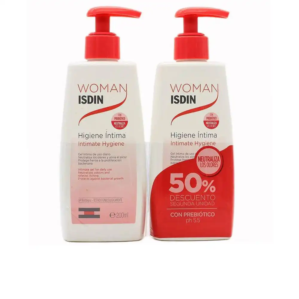 Woman gel higiene íntima duo 2 x 200 ml - Isdin - Comparador de precios