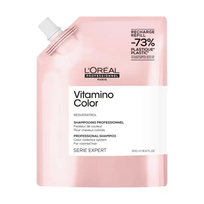 ¡34% DTO! Serie Expert Recarga de Vitamino Color Champú con Resveratrol Cabello Teñido 500 ml - LOréal Professionnel - Comparador de precios