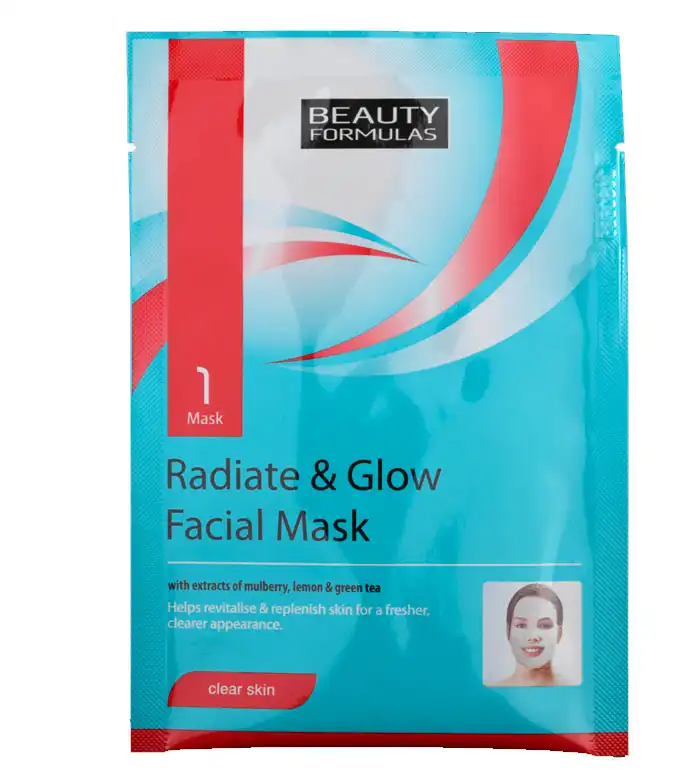 Beauty Formulas - Mascarilla Facial Aclaradora Radiate & Glow - Beauty Formulas - Comparador de precios