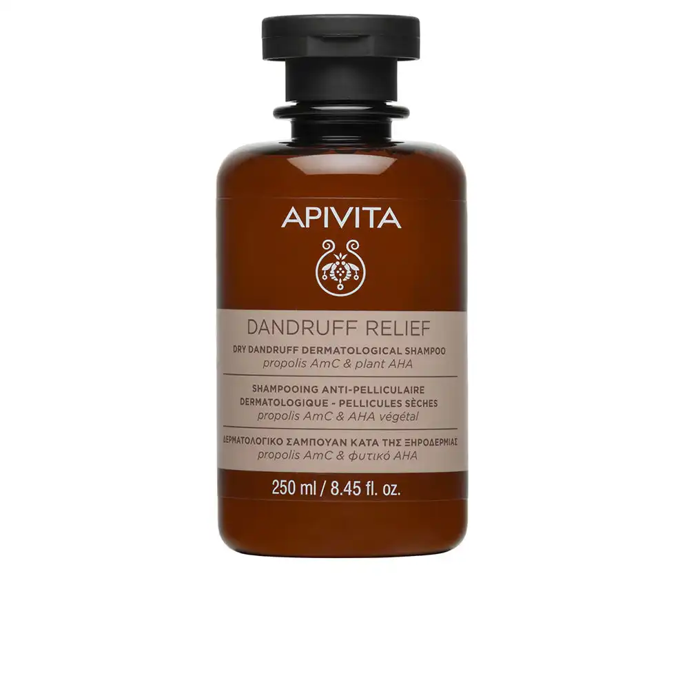 DANDRUFF RELIEF champú dermatológico para caspa seca​ 250 ml - Apivita - Comparador de precios