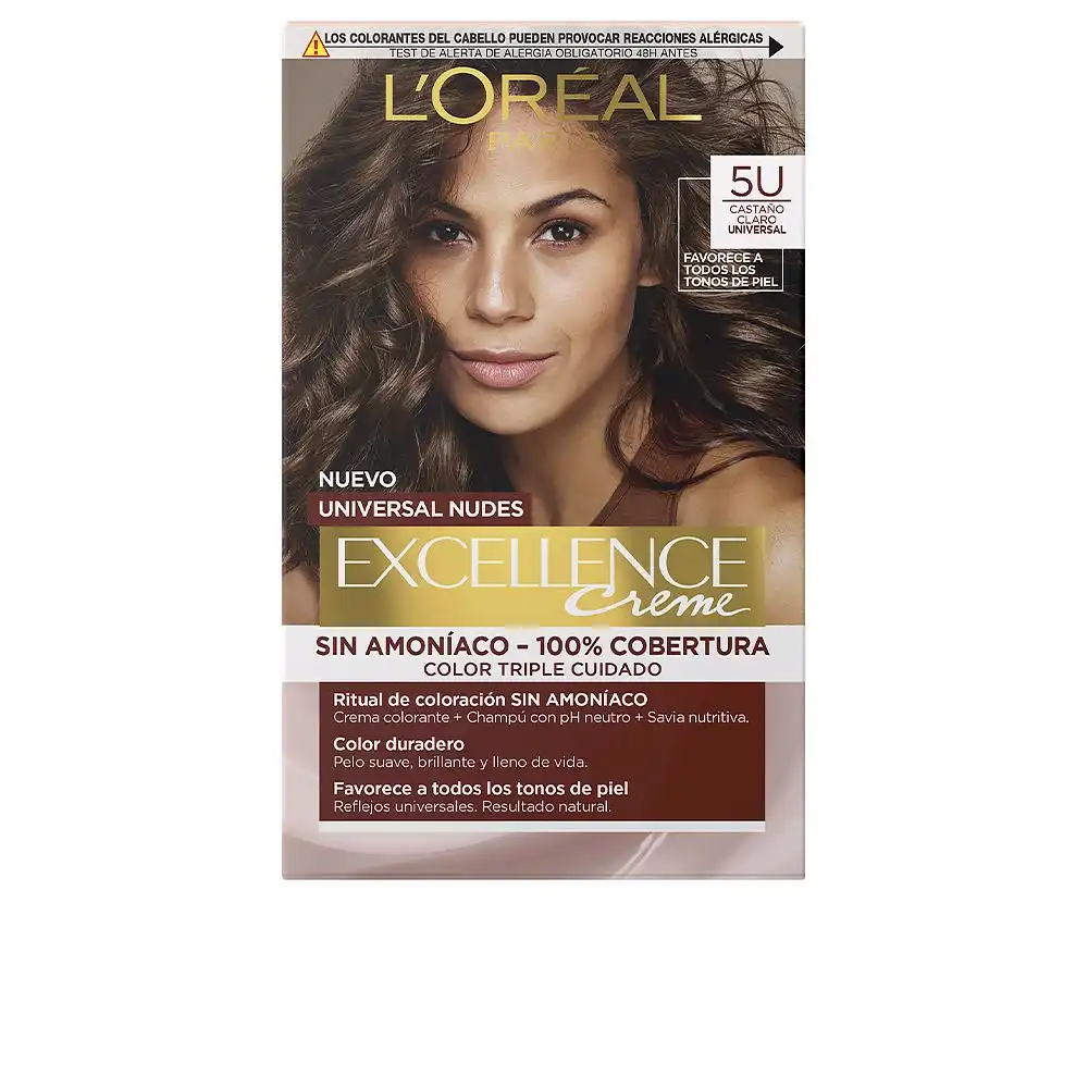 Excellence creme universal nudes tinte #5u-light brown 5 u - L'Oréal Paris - Comparador de precios