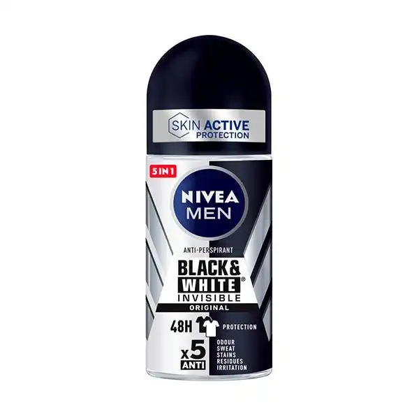 Men Black And White Invisible Original - Nivea - Comparador de precios