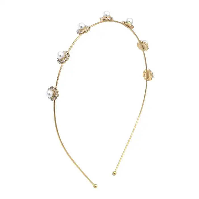 Oh My Hair Diadema Fina Flores Strass y Perlas - You Are The Princess - Comparador de precios