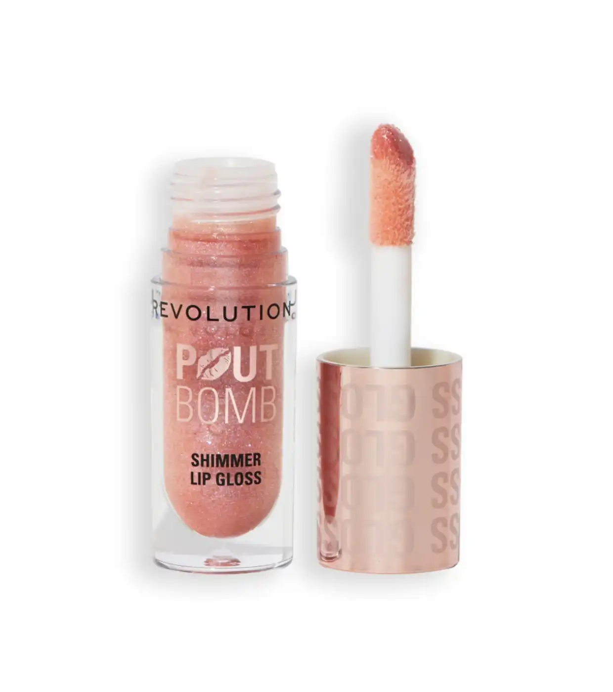 Revolution - Brillo de labios con Shimmer Pout Bomb - Shimmer Nude - Makeup Revolution - Comparador de precios