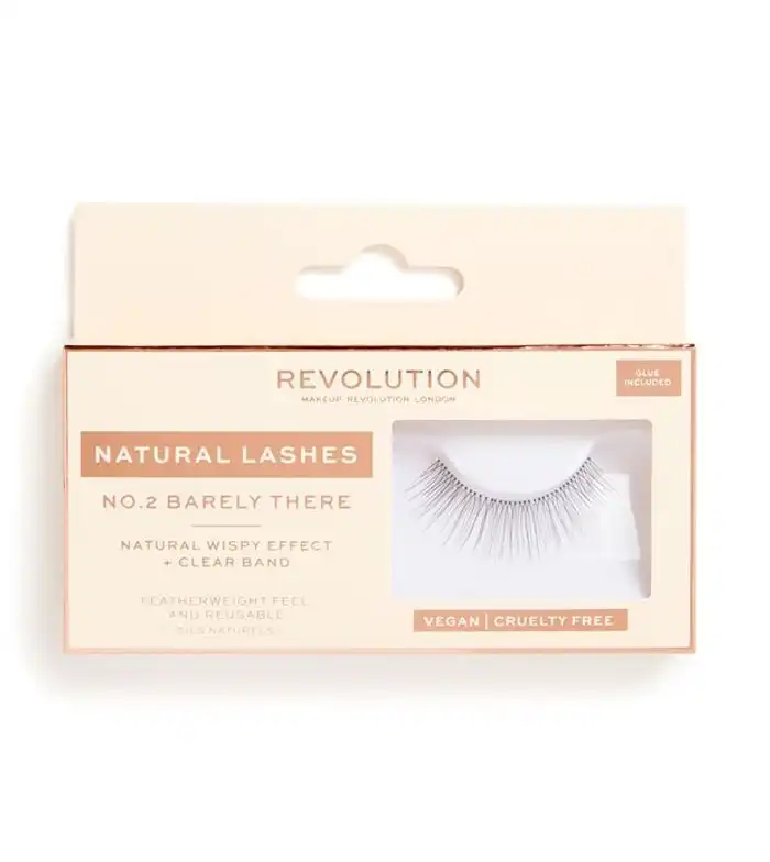 Revolution - Pestañas postizas Natural Lashes - Nº.2 Barely There - Makeup Revolution - Comparador de precios