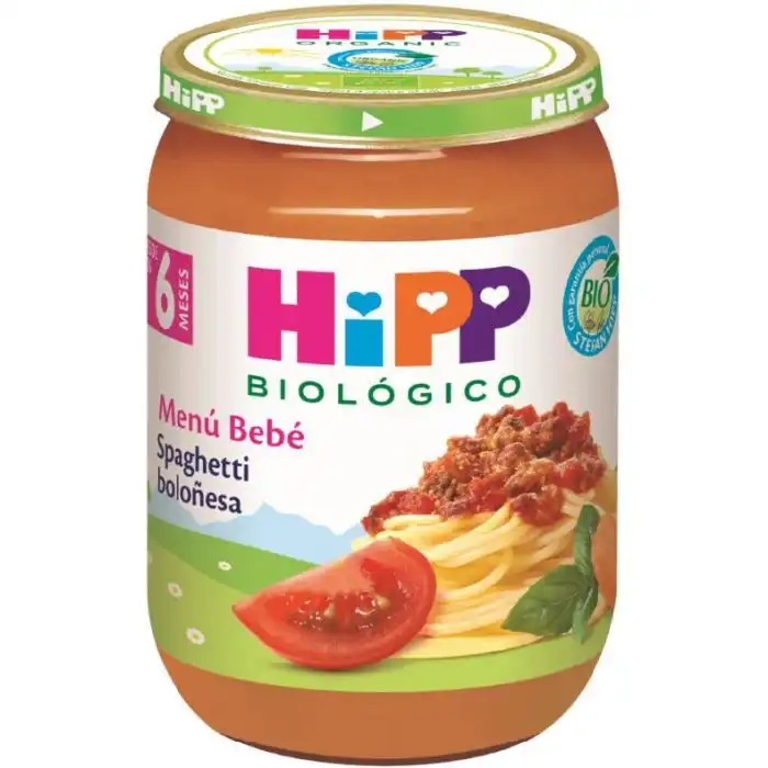 Tarrito Spaguetti Boloñesa +6 Meses 190 gr 190 gr - HiPP - Comparador de precios