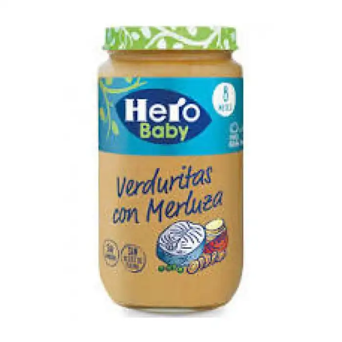 Tarritos de Verduritas con Merluza 235 gr - Hero Baby - Comparador de precios