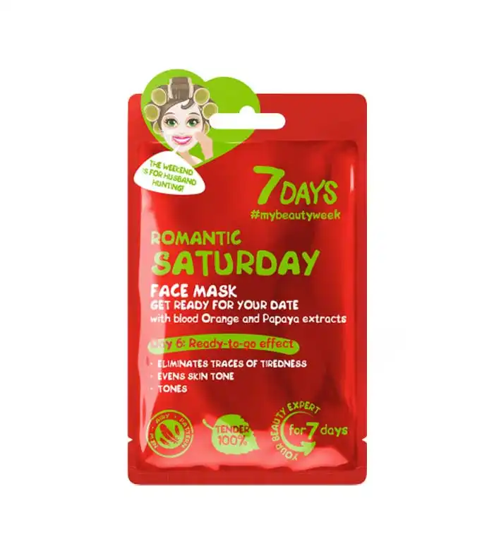 7 Days - Mascarilla facial 7 días - Romantic Saturday - 7DAYS - Comparador de precios