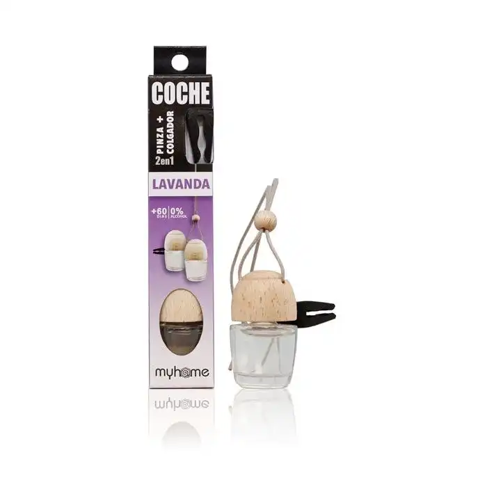 Ambientador Coche con Pinza Lavanda 7 ml - MYHOME - Comparador de precios