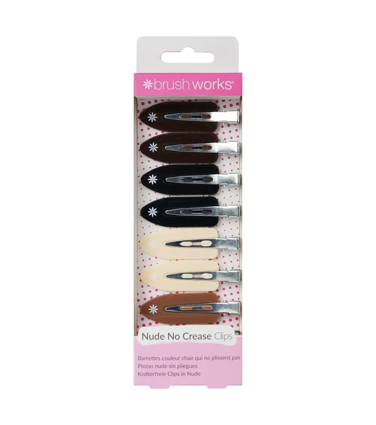 Brushworks - Pinzas antimarcas para el cabello - Nude - Brushworks - Comparador de precios