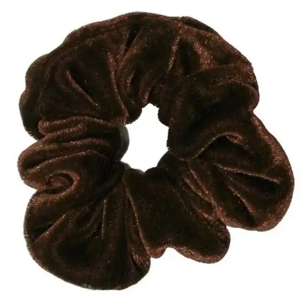 Coletero De Terciopelo Goma de pelo Coletero Scrunchie de Terciopelo SOHO Marrón Oscuro - Sujeción Elástica y Suave - Soho - Comparador de precios