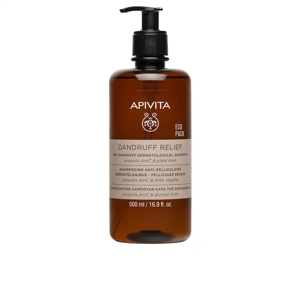 DANDRUFF RELIEF champú dermatológico para caspa seca​ 500 ml - Apivita - Comparador de precios
