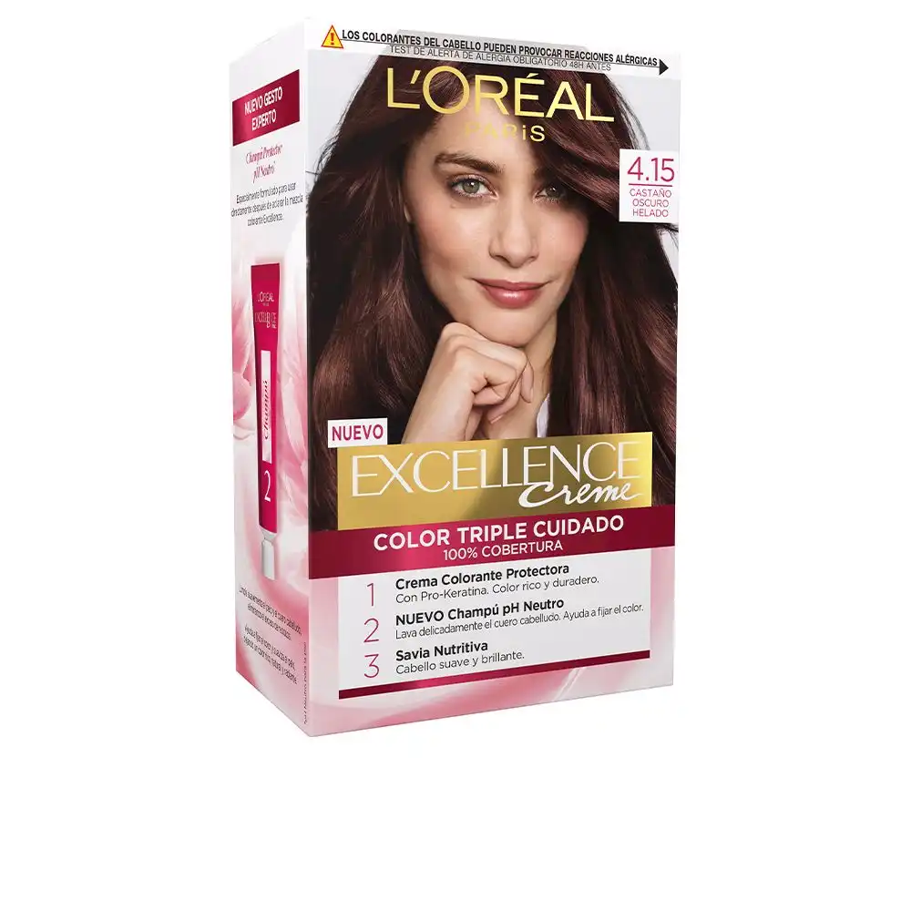 Excellence creme tinte #4.15-castaño oscuro helado - L'Oréal Paris - Comparador de precios