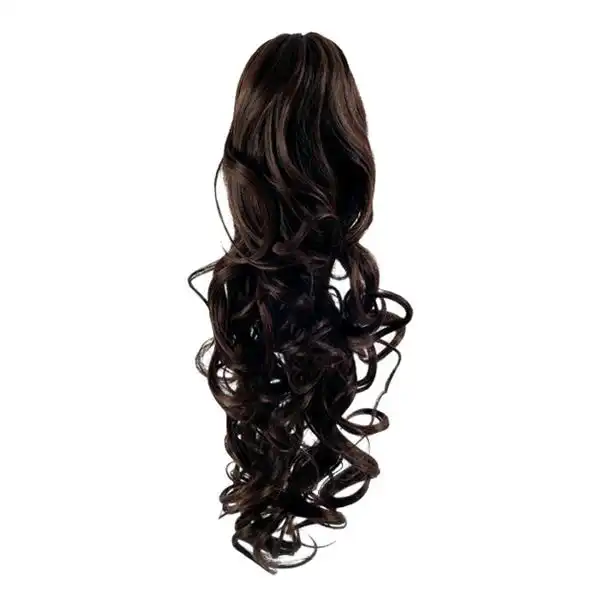 Fashiongirl - Extensiones De Cabello Con Cola De Caballo Con Clip #2 Marrón Oscuro - Rizado Extensiones de cabello 1 pieces unisex - Fashiongirl - Comparador de precios