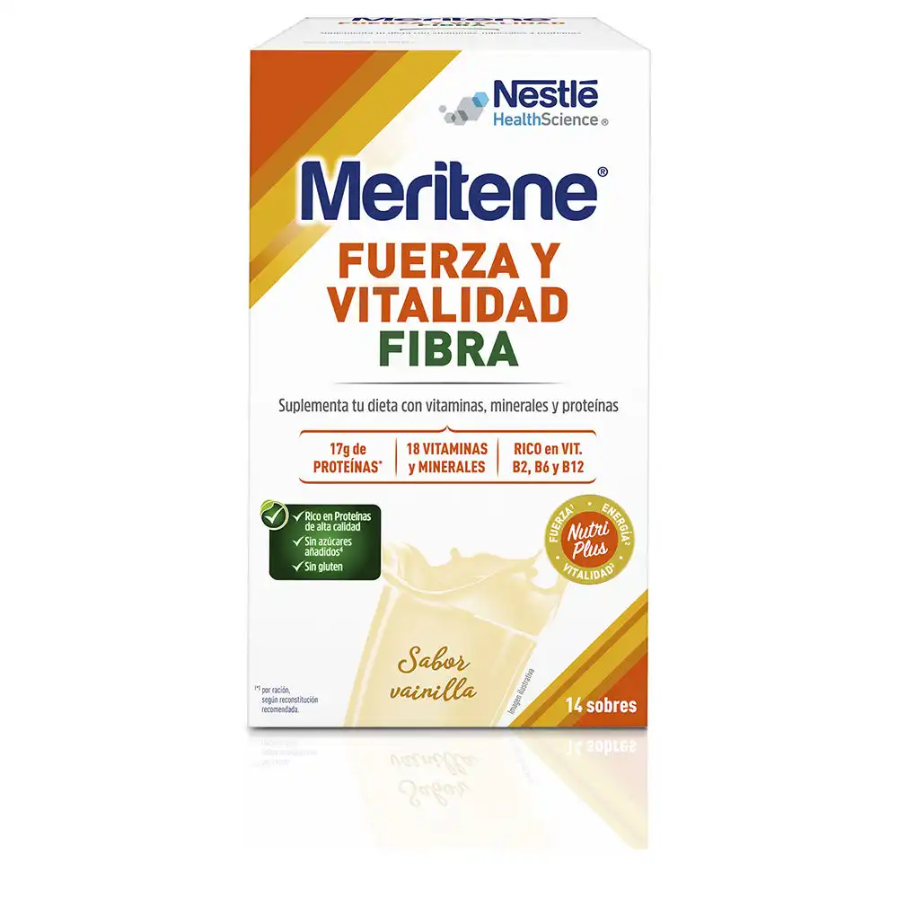 Fuerza Y Vitalidad Fibra sobres #vainilla 14 x 35 gr - Meritene - Comparador de precios