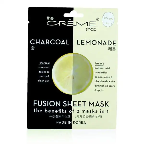 Fusion Sheet Mask Charcoal Lemonade - THE CREME SHOP - Comparador de precios