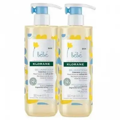 Klorane Pack Klorane Gel Limpiador Suave Bebé, 500 ml - Klorane - Comparador de precios